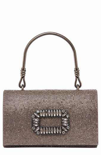 LADY COUTURE Elegant Rhinestone Satin Evening Bag