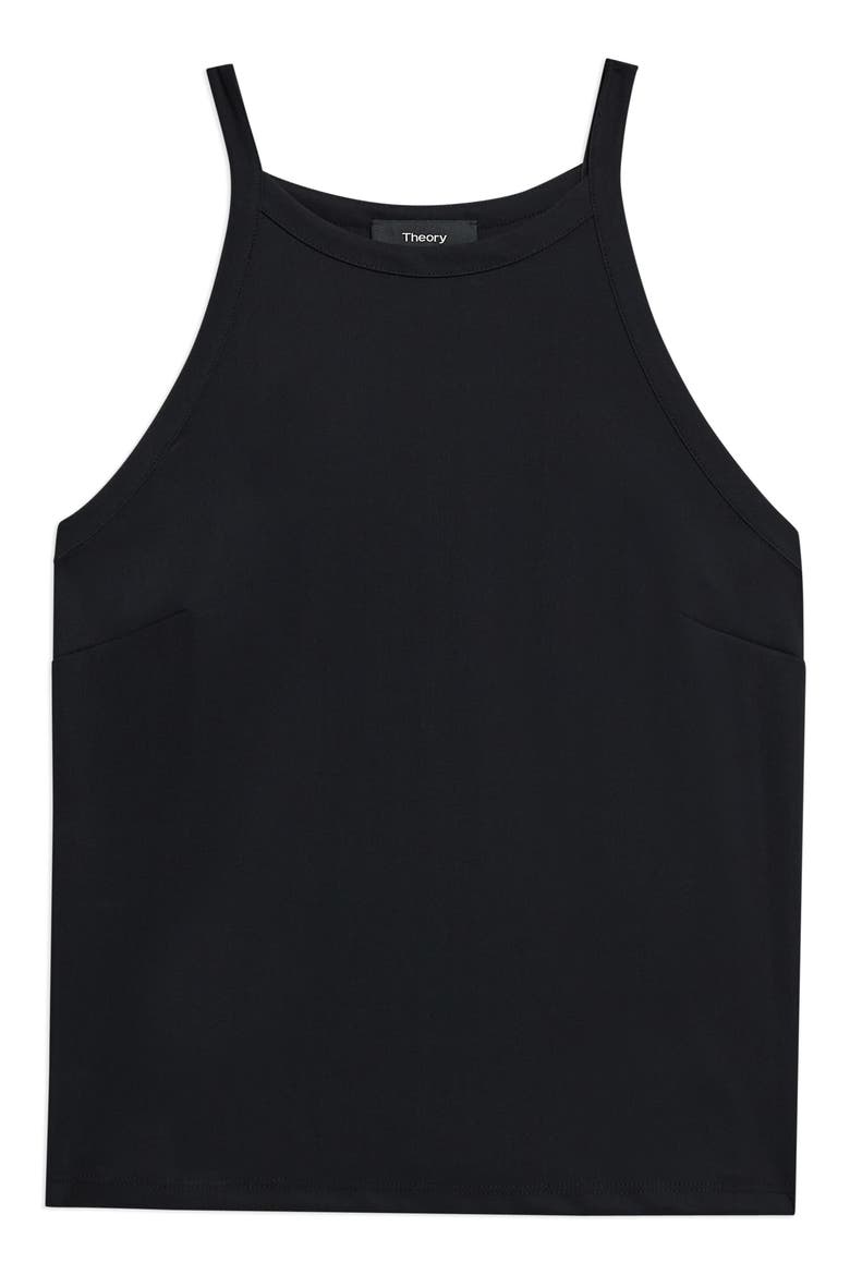 High Neck Crop Camisole, Alternate, color, BLACK