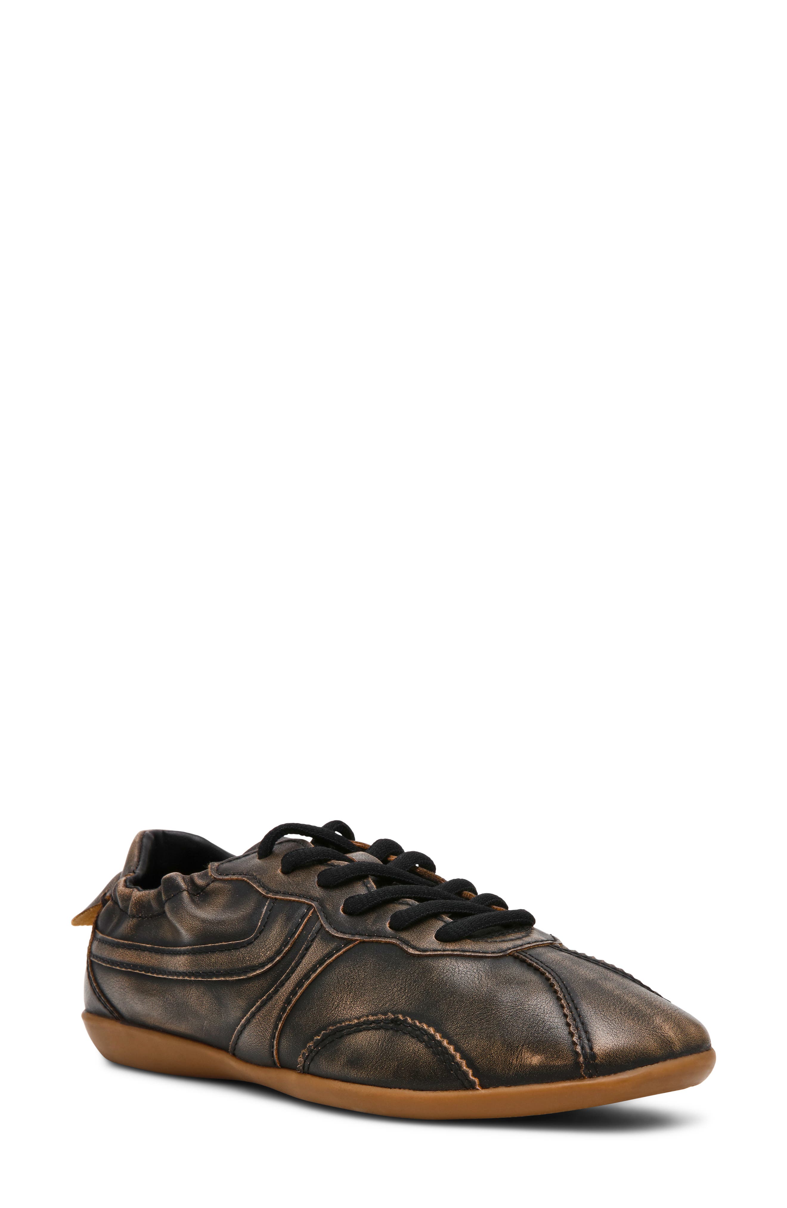 Khaia Sneaker, Main, color, BROWN DISTRESSED