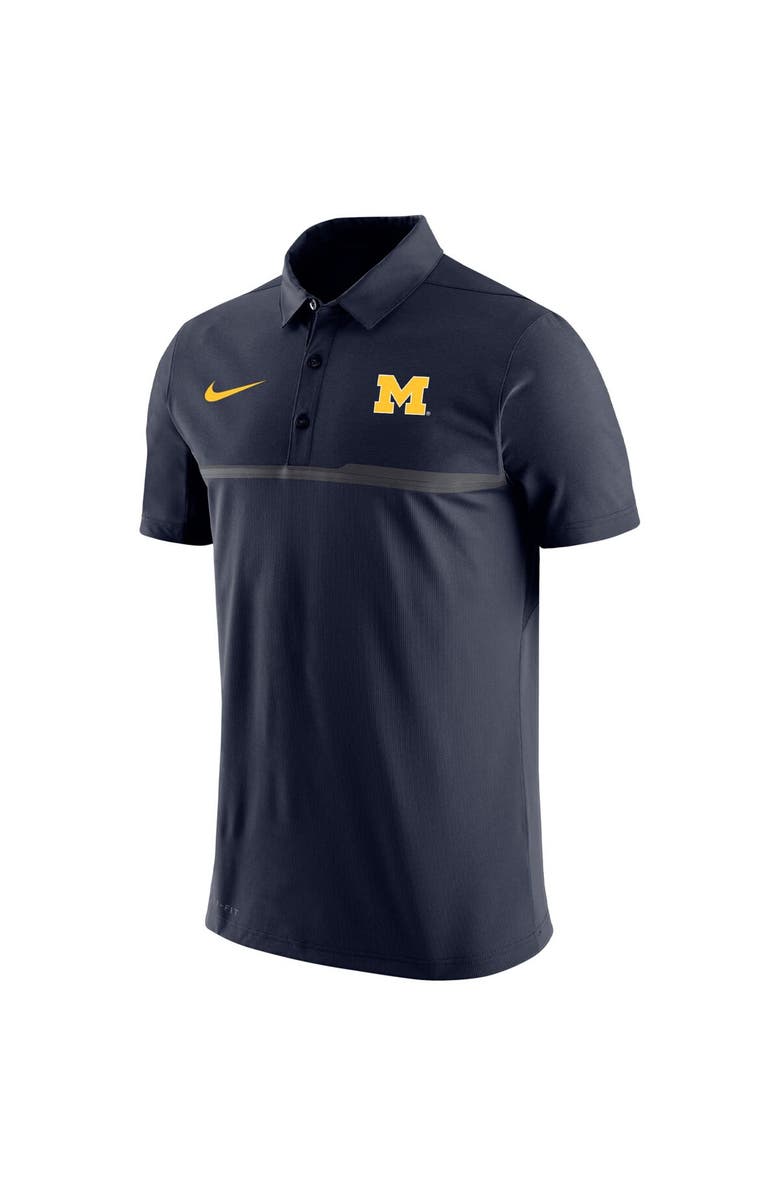 Nike Men's Nike Navy Michigan Wolverines Coaches Performance Polo, Alternate, color, 