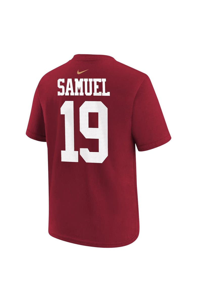 Nike Youth Nike Deebo Samuel Scarlet San Francisco 49ers Player Name & Number T-Shirt, Alternate, color,