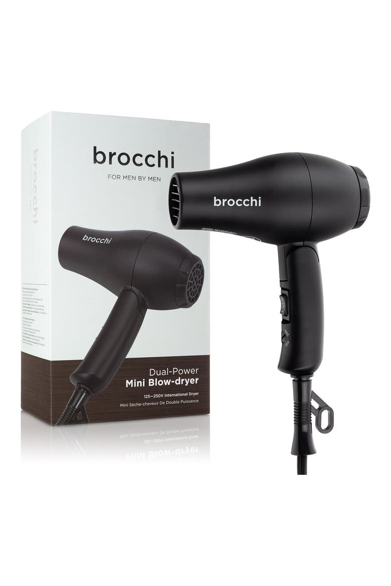 Mini Travel Blow-Dryer, Main, color, BLACK