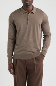 John Smedley Cotswold Wool Polo Sweater