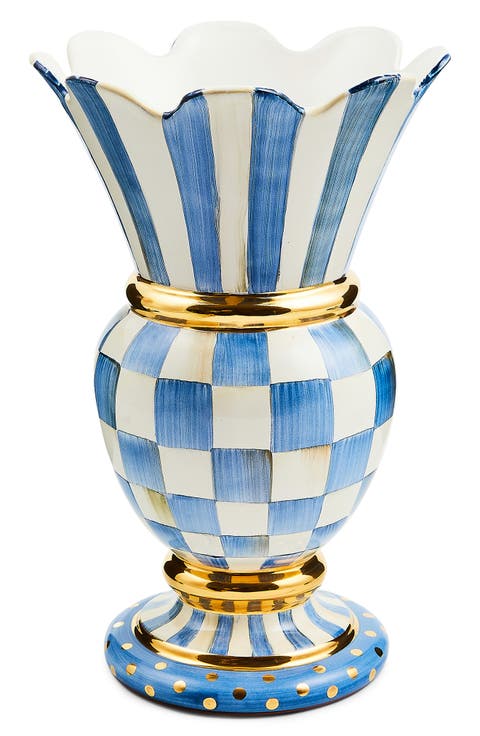 Royal Check Great Ceramic Vase