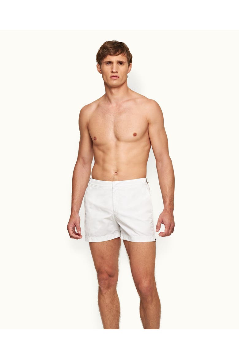 Setter Shorter Length Swim Shorts, Main, color, White