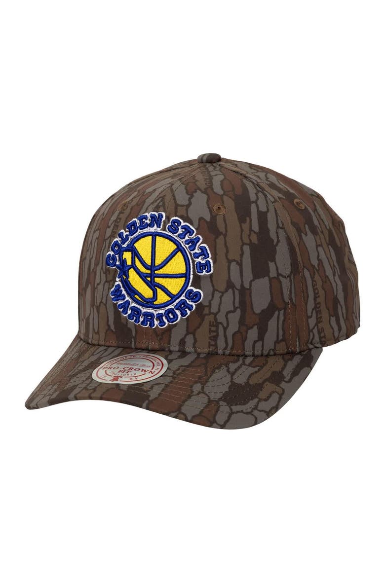 Men's Mitchell & Ness  Camo Golden State Warriors Hidden Pro-Crown Adjustable Hat, Main, color, Camo