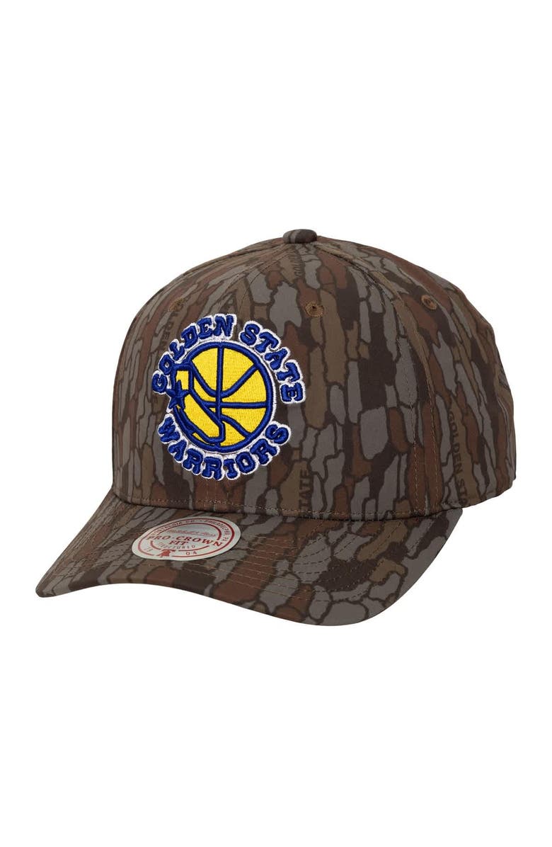 Mitchell & Ness Men's Mitchell & Ness  Camo Golden State Warriors Hidden Pro-Crown Adjustable Hat, Main, color, Camo