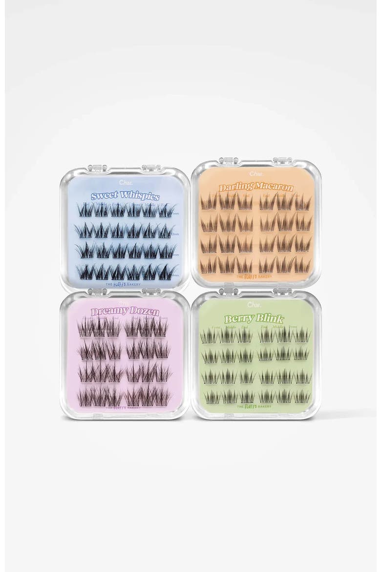 The Sweet Treats Bundle of Fluffy Bakery Collection Pre-Glued 24-Hour Wear Lashes, Alternate, color, Black