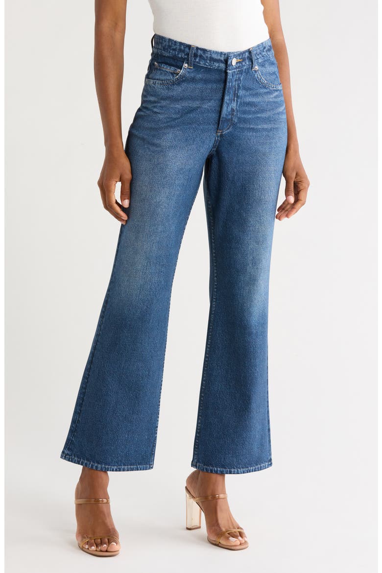 High Waist Flare Leg Jeans, Main, color, MELROSE WASH