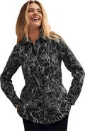 Jessica London Wrinkle-Free Stretch Poplin Shirt