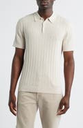 Nordstrom Cabled Cotton & Cashmere Polo Sweater