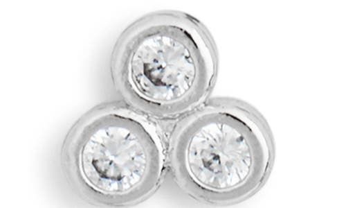 Nordstrom Rack Pack Of 3 Assorted Earrings In Clear- Silver