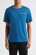 Burberry Ryan Check Trim Pocket T-Shirt