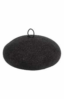 Faye Glitter Wool Beret