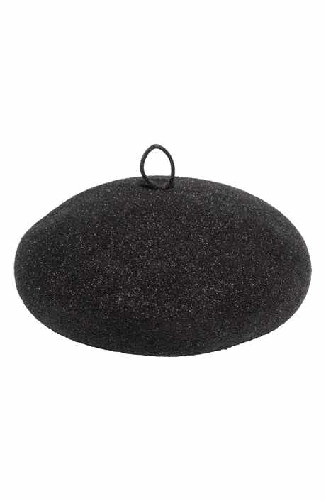 Faye Glitter Wool Beret
