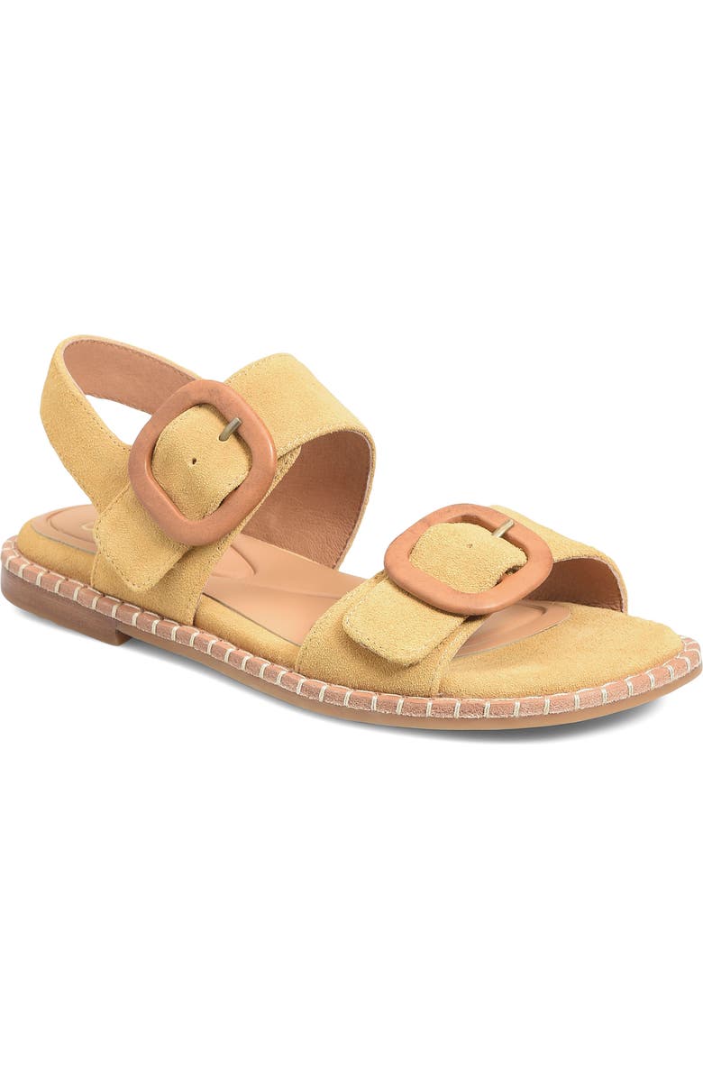 Söfft Napa Slingback Sandal, Main, color, Goldenrod