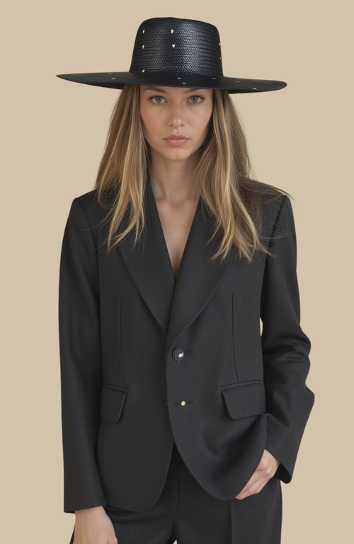 Heads Of State Hat Co. Boater Straw Hat In Black