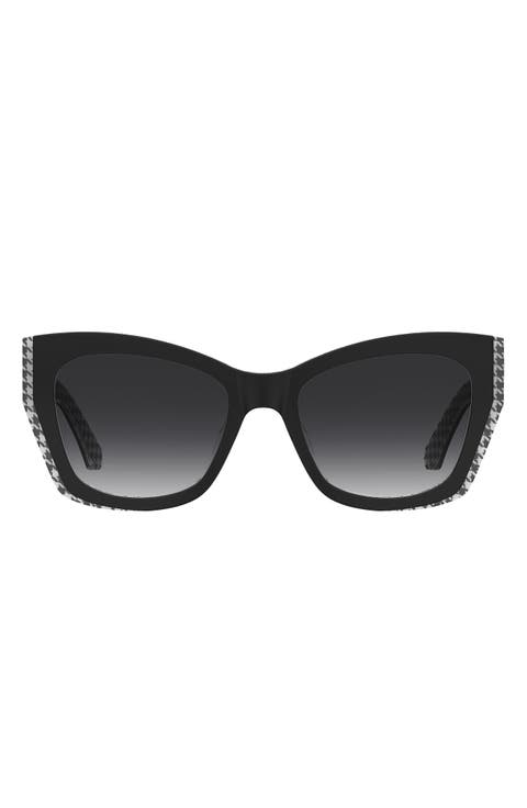 jayda 53mm gradient cat eye sunglasses