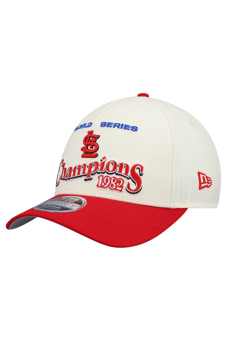 Men's New Era  Cream/Red St. Louis Cardinals World Series 9FORTY M-Crown Adjustable Hat, Alternate, color, Cream