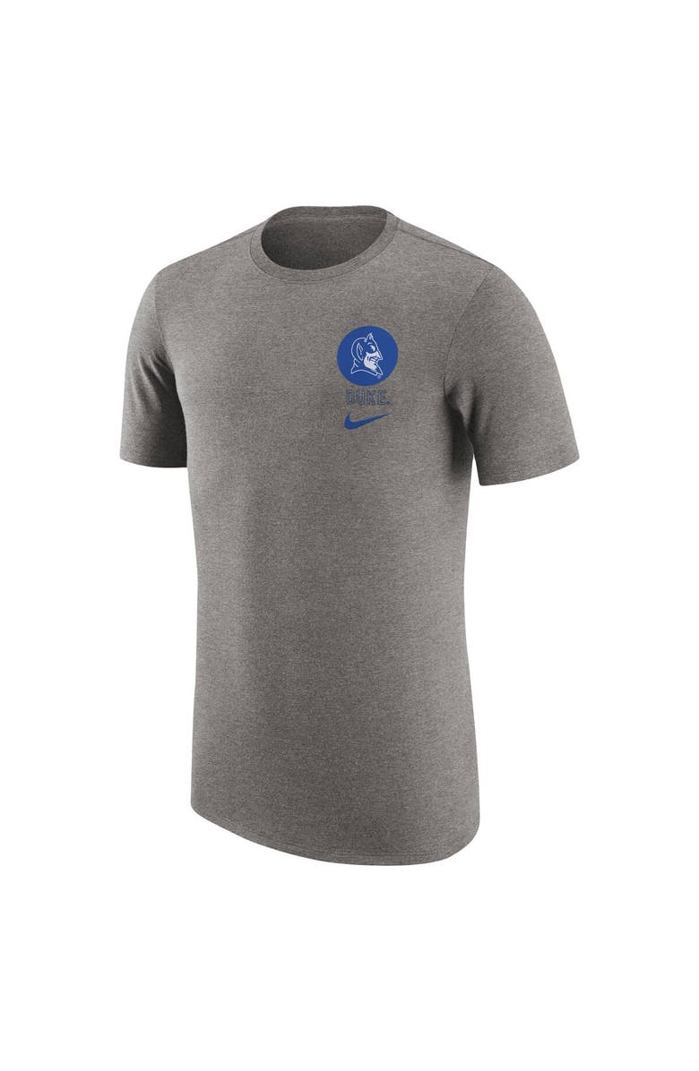 Nike Men's Nike Heather Gray Duke Blue Devils Retro Tri-Blend T-Shirt, Alternate, color, 