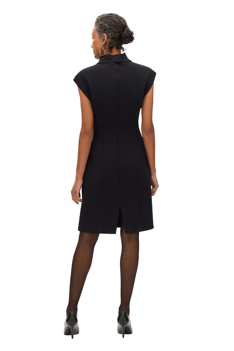 Double Face Cowl Dress, Alternate, color, Black