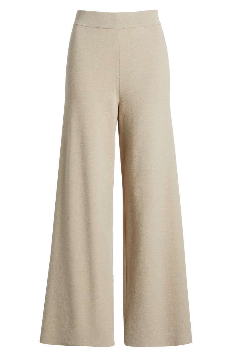Rails Krista Knit Wide Leg Pants, Alternate, color, Heather Oatmeal