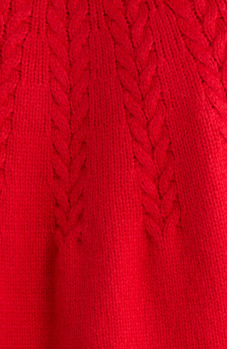 Marine Layer Everly Cable Stitch Cardigan, Alternate, color, Cherry Red