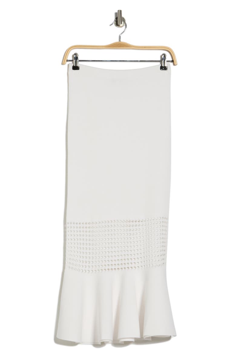 Georgia Eyelet Sweater Skirt, Alternate, color, IVORY