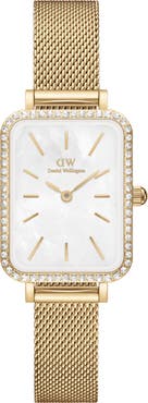 Daniel Wellington Quadro Mesh Strap Watch, 20mm x 26mm