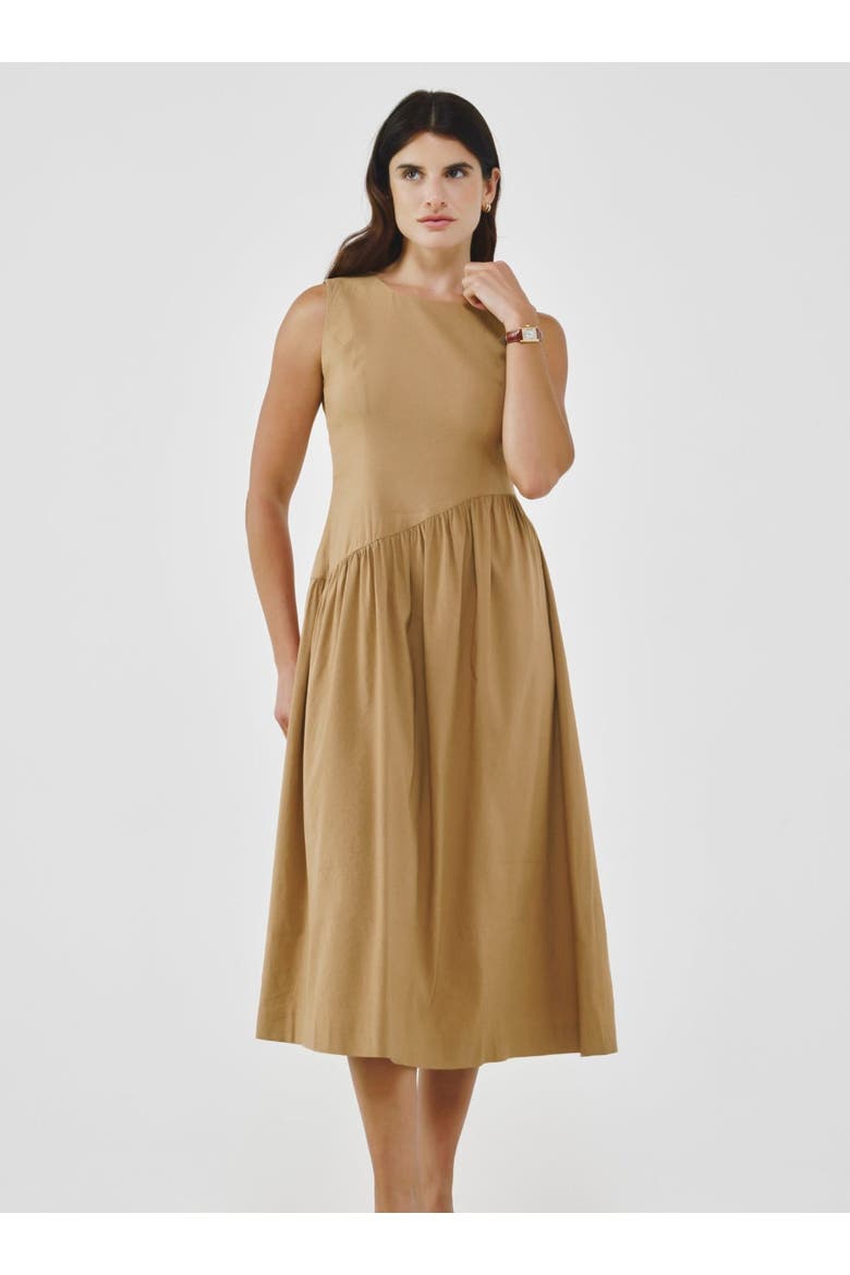 Linen Dress, Alternate, color, Mocha Mousse