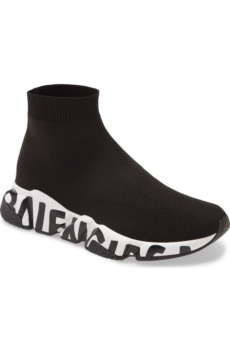 Balenciaga Mid Speed Sock Sneaker, Main, color,
