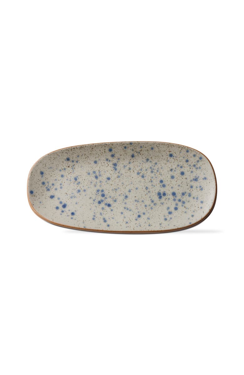 tag Hudson Speckle Serving Platter Blue Multi Porcelain Dishwasher Safe, Alternate, color, Blue