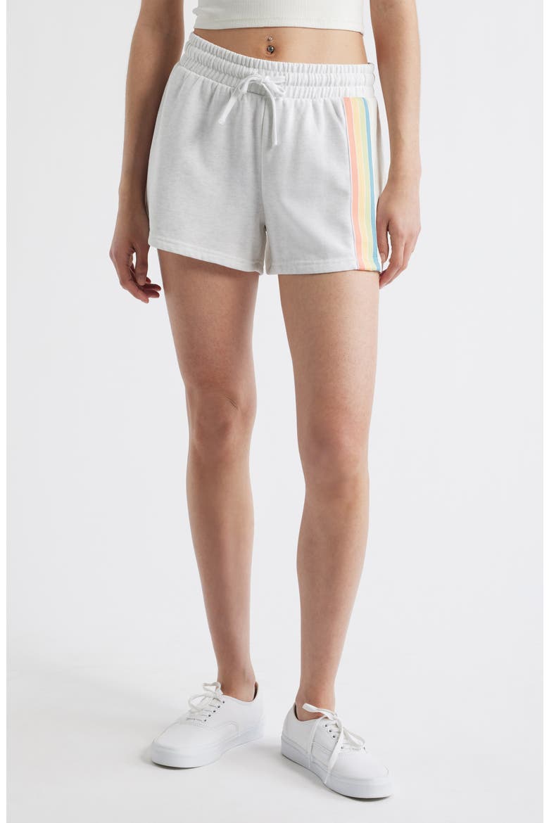 Surf Revival Fleece Drawstring Shorts, Main, color, GREY MARLE
