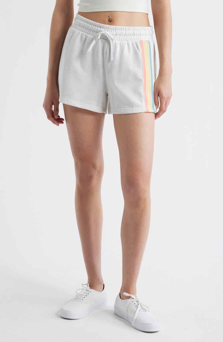 Rip Curl Surf Revival Fleece Drawstring Shorts, Main, color, Grey Marle