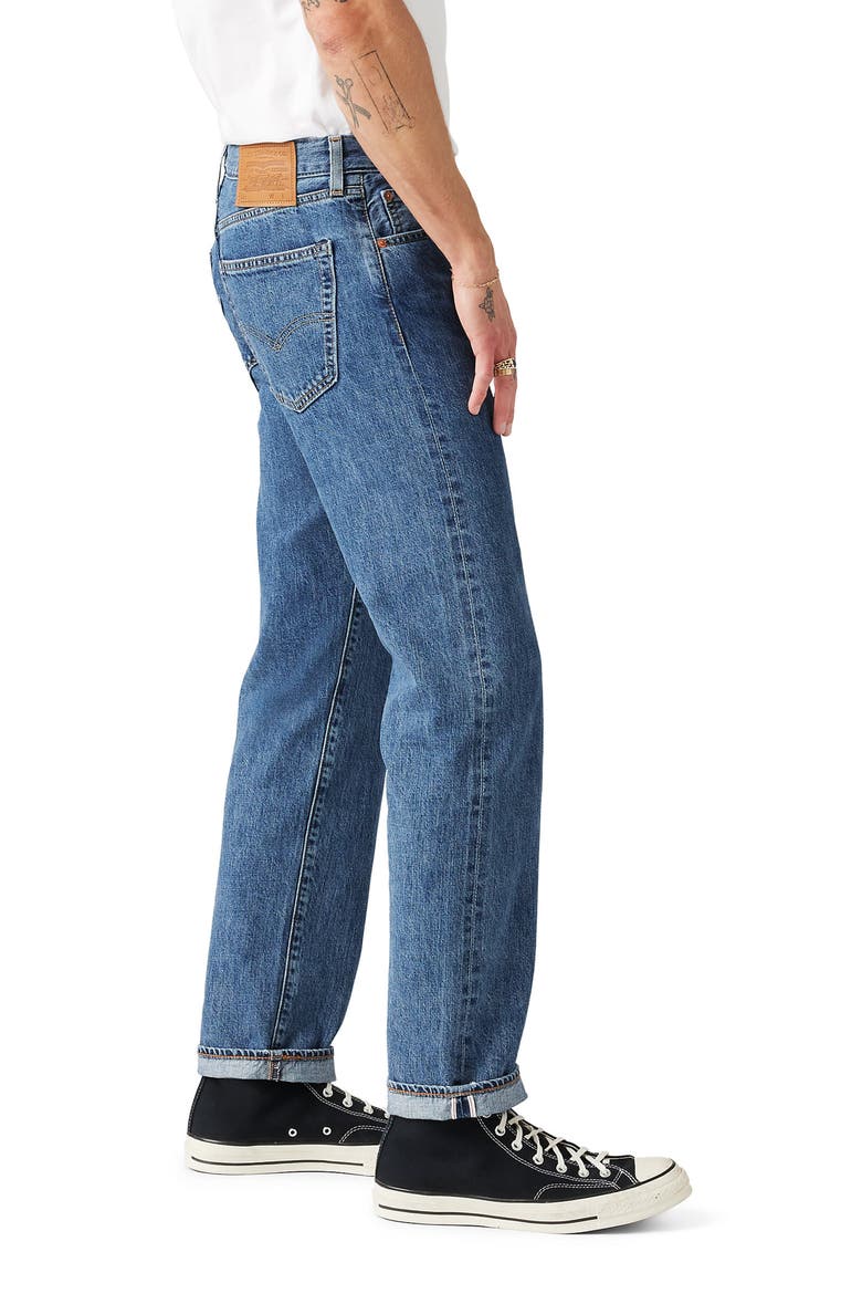 505™ Relaxed Straight Leg Selvedge Jeans, Alternate, color, ALL MY DAYS SELVEDGE