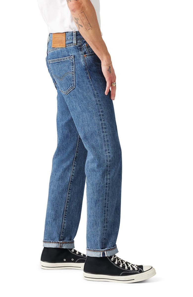 Levi's<sup>®</sup> 505<sup>™</sup> Relaxed Straight Leg Selvedge Jeans, Alternate, color, All My Days Selvedge