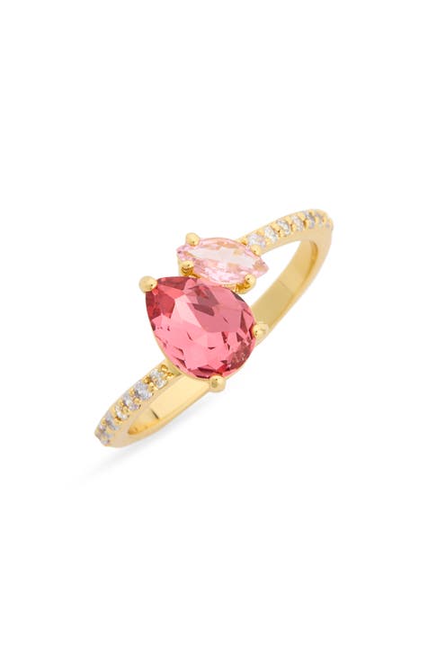 Doulbe Stone CZ Ring