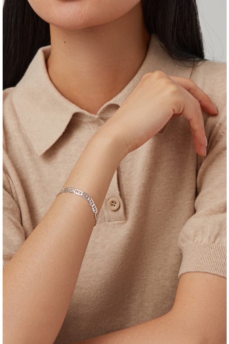 Bobbi Heart Chain Bracelet, Alternate, color, HIGH POLISH SILVER