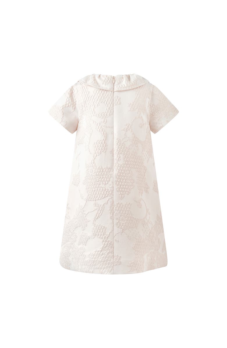 Rachel Riley Gold Damask Shift Dress, Alternate, color, Gold