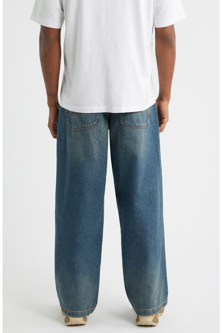 Hilham Straight Leg Jeans, Alternate, color, KHAKI TINTED BLUE