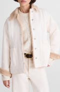 Madewell Faux Shearling Lined Denim Jacket