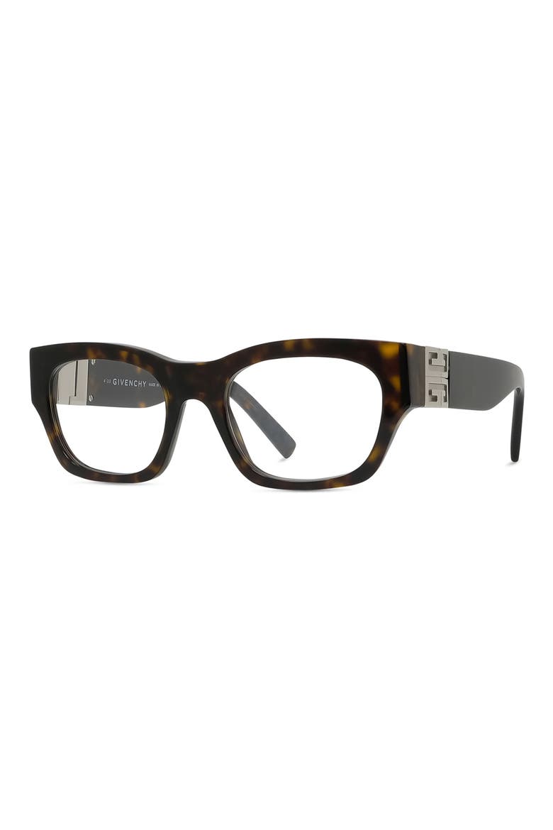 4G 52mm Square Optical Glasses, Alternate, color, BLONDE HAVANA