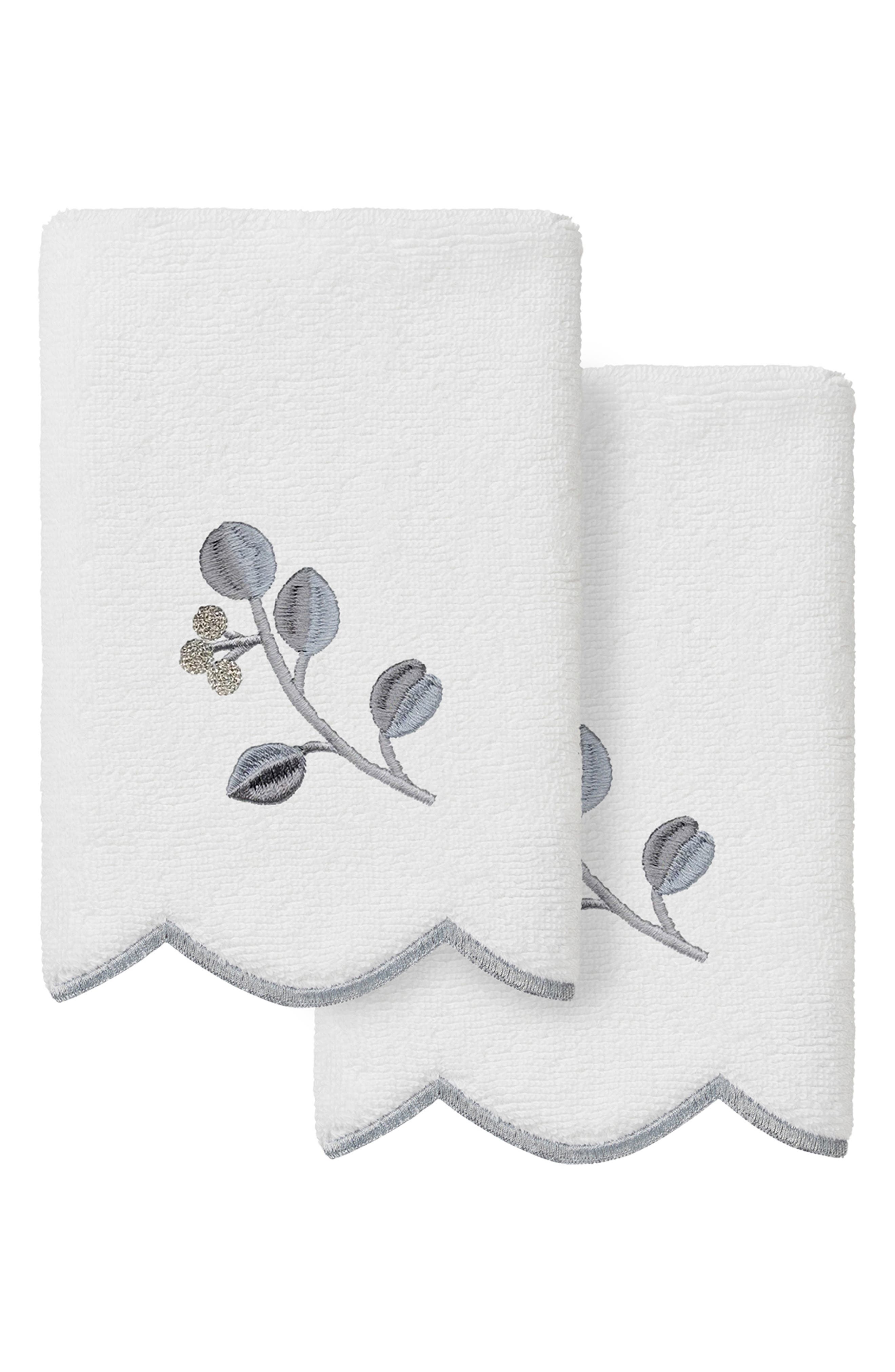 2-Piece Wild Branch Turkish Cotton Fingertip Towel Set