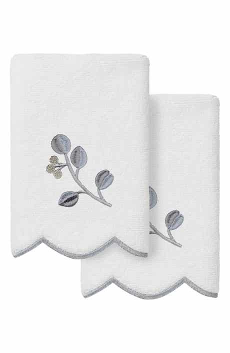 2-Piece Wild Branch Turkish Cotton Fingertip Towel Set