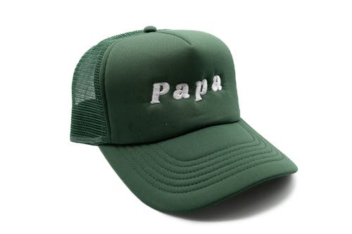 Rey To Z Papa Foam Trucker Hat In Green