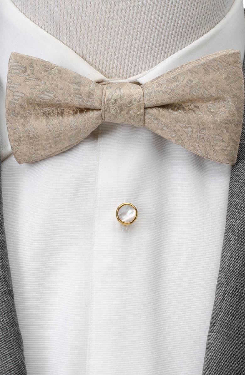 Cufflinks, Inc. Paisley Silk Bow Tie, Alternate, color, Tan