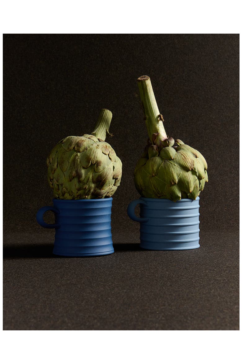 x JW Anderson Set of Two Stoneware Mugs, Alternate, color, BLUE