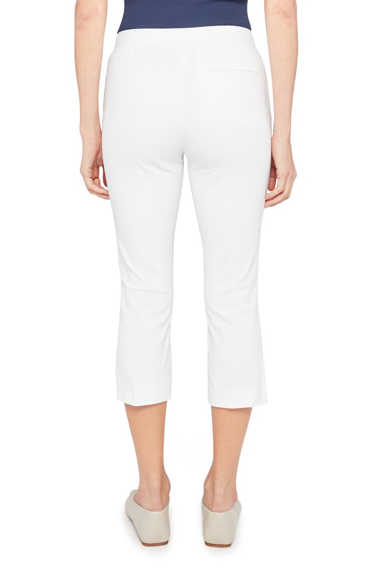Easy Cotton Blend Capri Pants, Alternate, color, WHITE