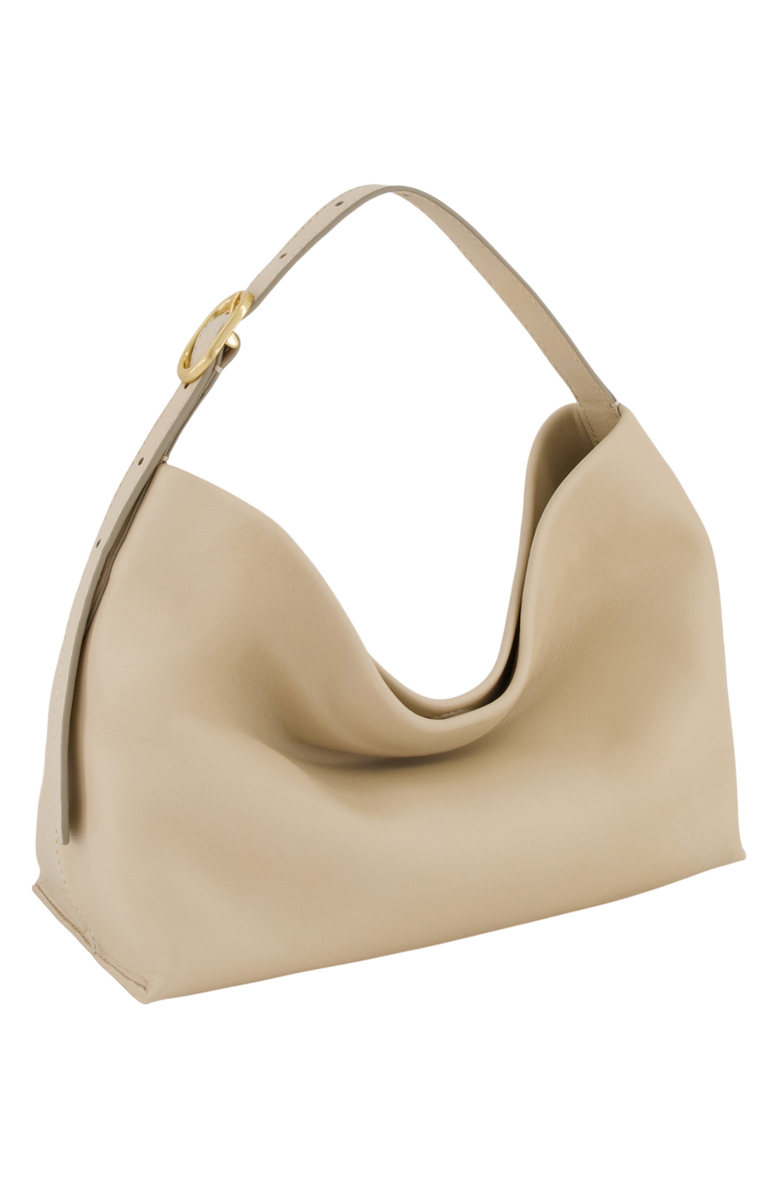 Vince Small Plonge Vivian Leather Hobo Bag, Alternate, color, Marzipan