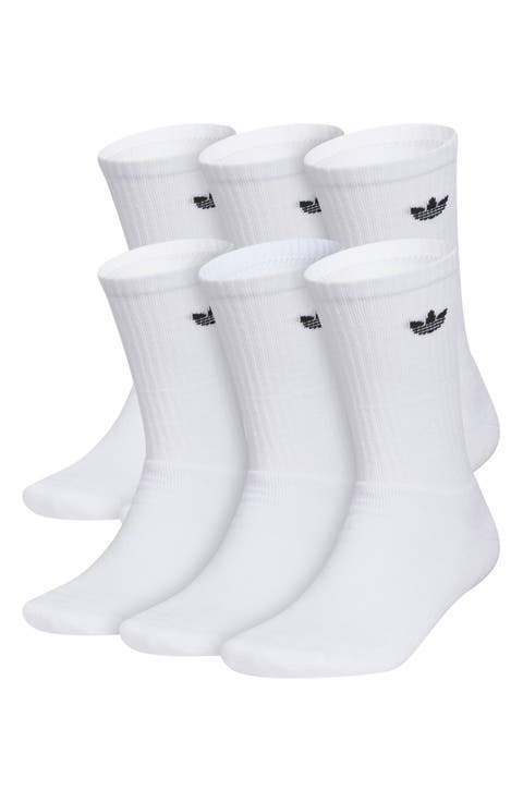 6-Pack Trefoil Performance Crew Socks
